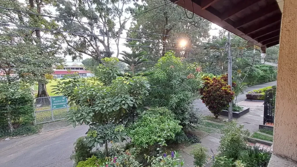 Sunset from the hostel in Medellin